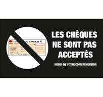 Chèque non accepté